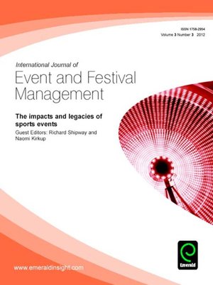 cover image of International Journal of Event and Festival Management, Volume 3, Issue 3